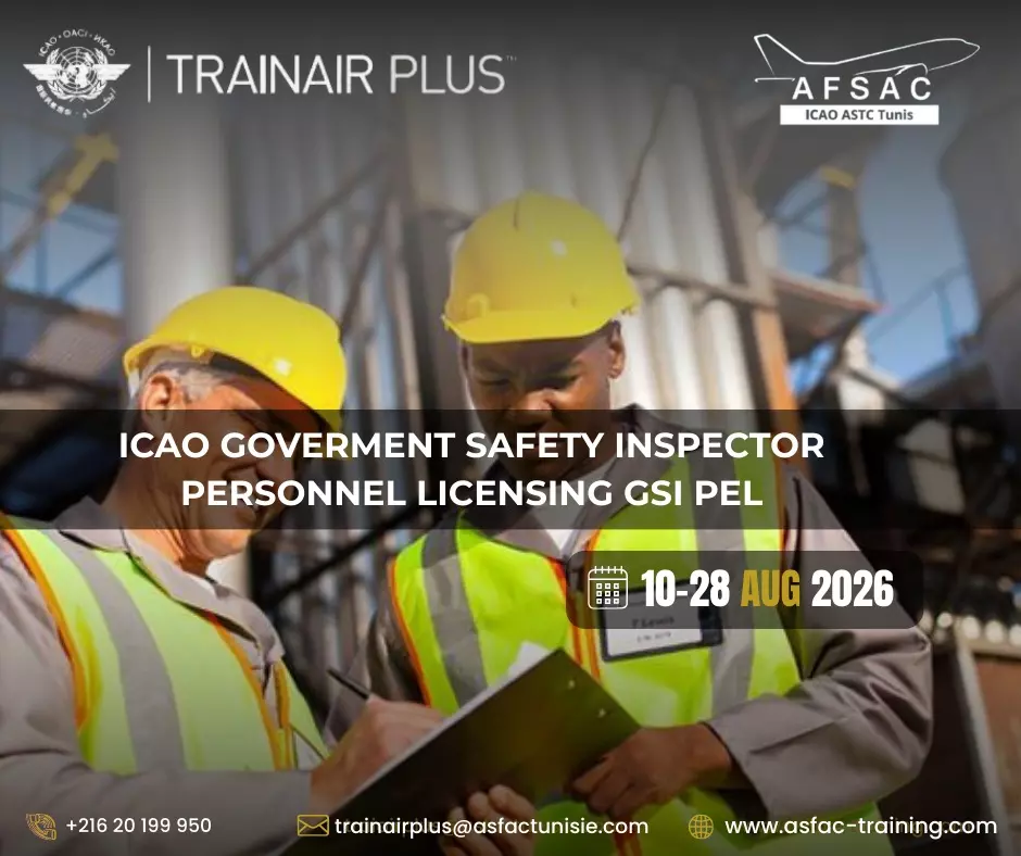 formation icao goverment safety inspector personnel licensing gsi pel "trainair plus "